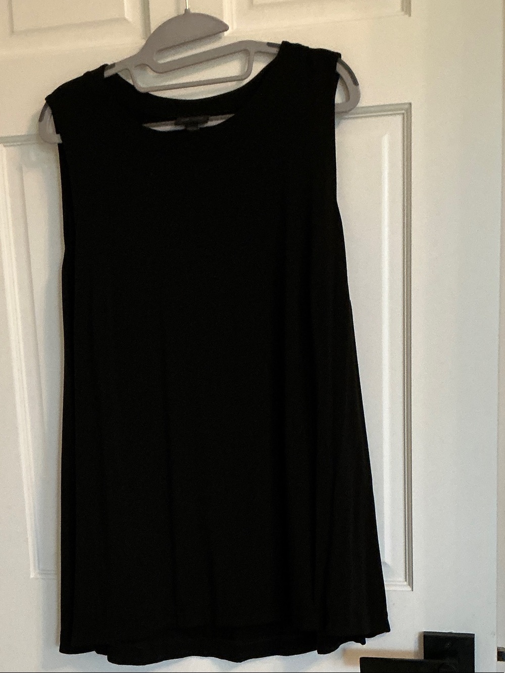 J. Jill Black Sleeveless A-Line Tank Top